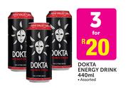 Dokta Energy Drink Assorted-3 x 440ml