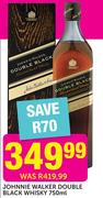 Johnnie Walker Double Black Whisky-750ml Each