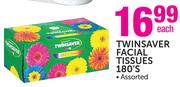 Twinsaver Facial Tissues Assorted-180's