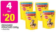Pedigree Pouches Assorted-4x100g