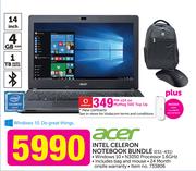 Acer Intel Celeron Notebook Bundle ES1-431