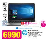 HP Intel Core I3 Notebook 15-AC107NI-On MyMeg 500 Top Up