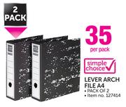 Simple Choice Lever Arch File A4-2 Per Pack