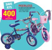 Peerless 12" Boys or Girls BMX Bike-Each