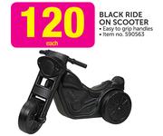 Black Ride On Scooter
