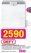 Defy Metallic Silver Chest Freezer