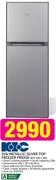 KIC 215Ltr Metallic Silver Top Freezer Fridge KTF523 1ME