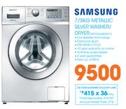 Samsung 7Kg/5Kg Metallic Silver Washer/Dryer WD702U4BKSD F