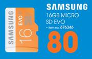 Samsung 16GB Micro SD Evo