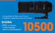 Sigma Lens 150-500MM