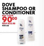 Dove Shampoo Or Conditioner-2x400ml