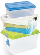 Addis 11Ltr Clear Storage Boxes-Each