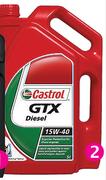 Castrol 5Ltr GTX Diesel Motor Oil-Each