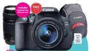 Canon DSLR Twin Lens Camera Bundle EOS700D WIFI + Modem R207