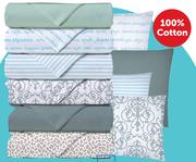 Mainstays Double Fitted Sheet-Per Set