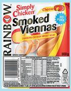 Rainbow Simply Chicken Viennas Assorted-500g