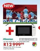 Hisense 55" QLED Smart LED TV + 20L Microwave Oven