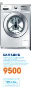Samsung 7kg/5kg Metallic Silver Washer/Dryer WD702U4BKSD F