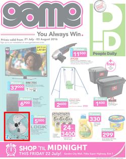 Game Kenya : You Always Win (21 Jul - 3 Aug 2016), page 1