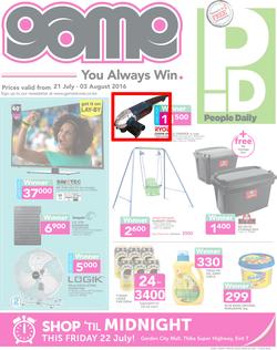 Game Kenya : You Always Win (21 Jul - 3 Aug 2016), page 1