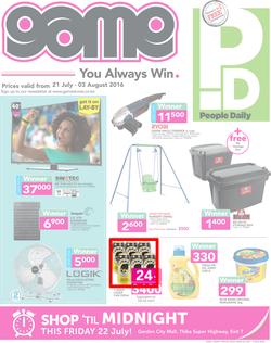 Game Kenya : You Always Win (21 Jul - 3 Aug 2016), page 1
