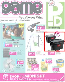 Game Kenya : You Always Win (21 Jul - 3 Aug 2016), page 1