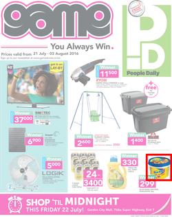 Game Kenya : You Always Win (21 Jul - 3 Aug 2016), page 1