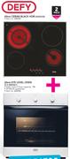 Defy 2 Piece 60cm Ceran Black Hob DHD378 + 60cm Eye Level Oven SS DBO461-Per Bundle