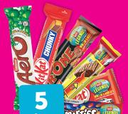 Nestle Assorted Chocolate Bars-For 5