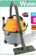 Bennett Read Tough 10 1000W Wet and Dry Vacuum Cleaner