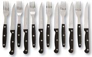 Mainstays 12 Piece Stainless Steel Steak Knife And Fork Set