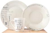 Always Home 12 Piece Script Dinner Set