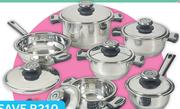 Tissolli Princess 16 Piece Stainless Steel Cookware Set