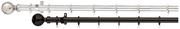 Always Home 25mm Stainless Steel Curtain Rod Onyx/2.5m (Finials Not Included)