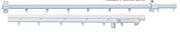 Always Home Steel Curtain Track 1.5m Double Rod