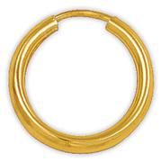 JCSA 9ct Gold And Silver 10mm Single Earring Bonded