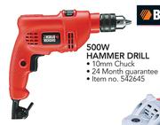 Black & Decker 500W Hammer Drill