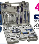 Topline 53 Piece Robust Tool Kit with Carry Case-Per Set