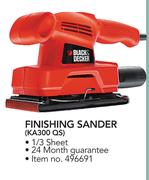 Black & Decker Finishing Sander KA300 QS