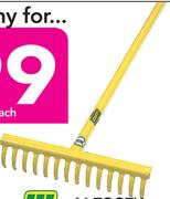 Lasher 16 Tooth Steel Rake-Each