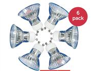 Eurolux 6 Pack 50W Halogen Lamps-Per Pack