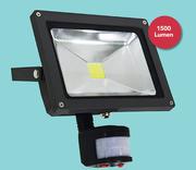 Eurolux 20W 1500 Lumen LED Sensor Floodlight