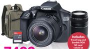 Canon DSLR Twin Lens Camera Bundle 1300D