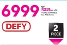 Defy 2 Piece 70cm Black Gemini Petit Chef DBO472 + Defy 83cm Black Solid Hob DHD326