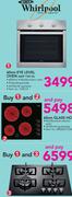 Whirlpool 60cm Eye Level Oven AKP 738 IX (1) + 60cm Ceran Gas Hob GOA 6423 NB (3)