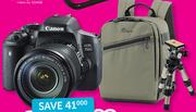 Canon DSLR Camera Bundle EOS750D 18-5