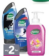Radox Hand Wash Or Body Wash-Any 2 x 250ml 
