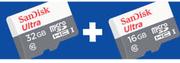 Sandisk 32GB + 16GB Micro SD Card Bundle