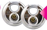 Fort Knox 2 Pack 70mm Discus Lock Keyed Alike-Per Pack
