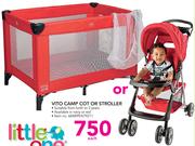 Little One Vito Camp Cot Or Stroller-Each